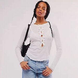 Free people bow long sleeve